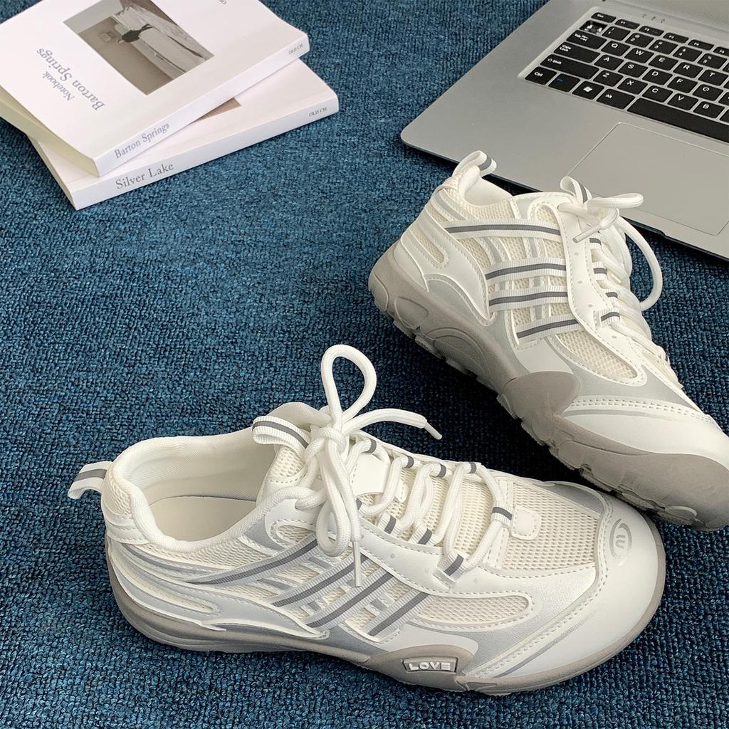 Superweich und atmungsaktiv~ Dünnes Mesh Funktionelle deutsche Trainingsschuhe Damen 2025 Sommer Outdoor Rutschfest Bergsteigen Forrest Gump Sportschuhe