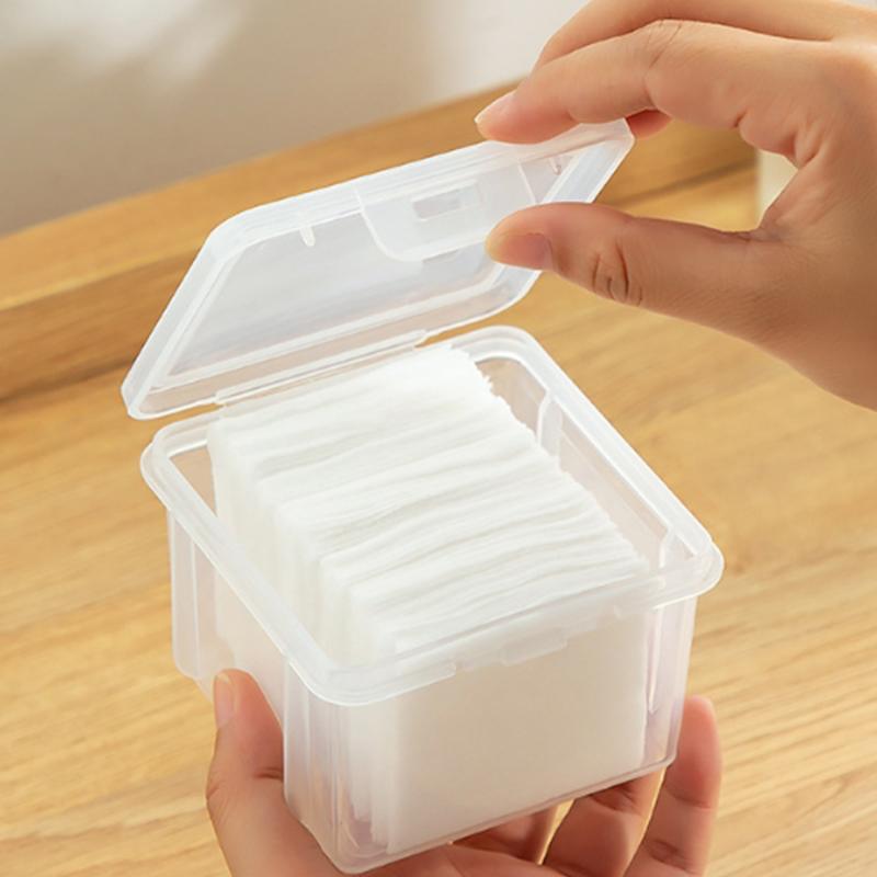 Cu capac Bețișoare Organizator Cosmetic Cutie de Depozitare Desktop Rezistent la Praf Bumbac pentru Demachiere Ruj Organizator Cosmetice Suport