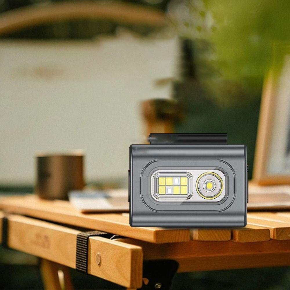 USB Rechargeable COB LED Headlight Strong Magnetic Clip Waterproof LED Running Light Ultra-Long Duration High Visibility
