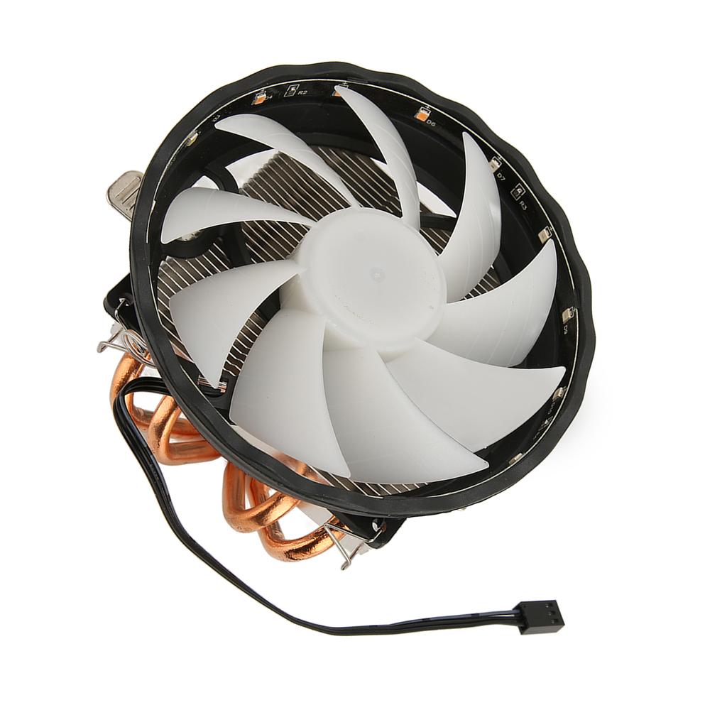 12cm CPU Cooler 3pin Interface Low Noise Strong Heat Dissipation Computer CPU Cooling Fan with RGB Lights