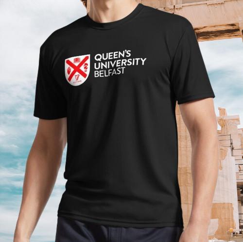 

Queens university belfa Logo Active T-Shirt Funny Size S to 5XL M