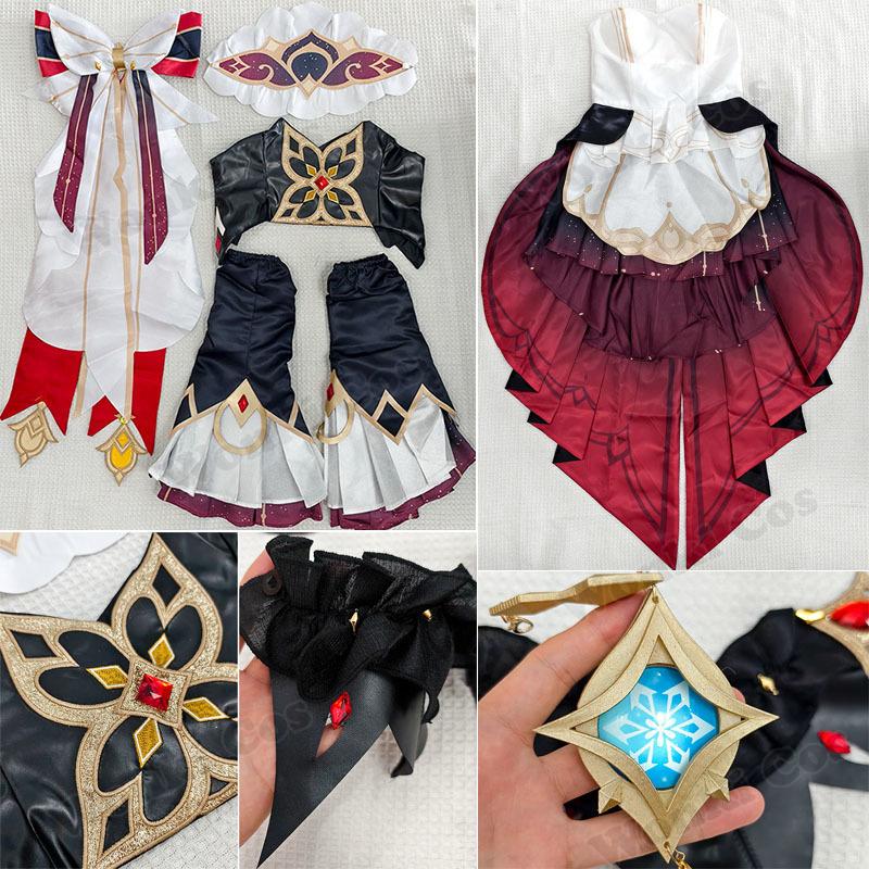 Nuovo Costume Cosplay Sandrone Gioco Impact Marionetta Fatui Parrucca Cosplay Sandrone Scarpe Vestito da Cameriera Gioco di Ruolo Costumi di Halloween