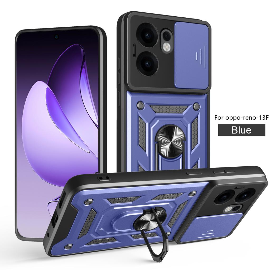 Armor Funda For OPPO Reno 13F 5G Case Slide Lens Camera Protector Phone Cover for Reno13F Reno13F 4G Shockproof Coque