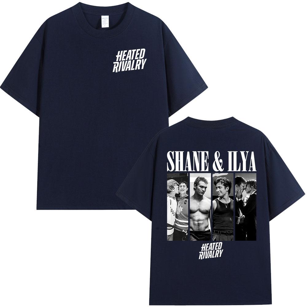 2026 New Heated Rivalry Shane Hollander Ilya Rozanov Tshirts Men Women Clothing Fashion Vintage T Shirt Cotton Casual Tshirt