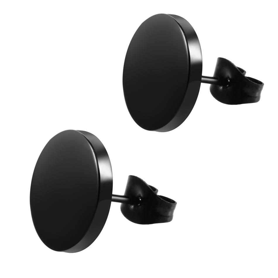 2pcs/lot Fashion Steel Punk Stud Earrings For Men and Women Gothic Pop Hip Hop Fake Earrings Jewelry Gift 6-14mm