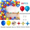 Red Green Blue Yellow Balloons Garland Arch Kit Latex Ballon Set Carnival Circus Toy Themed Party Birthday Decoration Air Globos