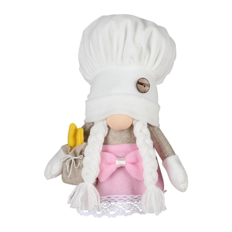 

Белая шляпа шеф-повара с орнаментом Рудольфа