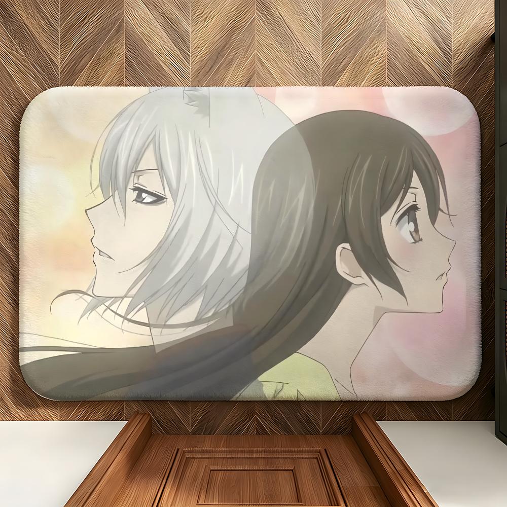 Anime K-Kamisama K-Kiss Floor Mat Soft Flannel Floor Mat Suitable for Entryways, Living Rooms, Bedrooms, and Bathrooms
