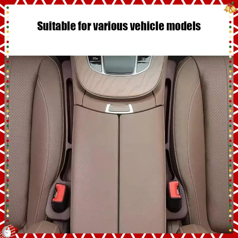 2pcs Car Seat Gap Filler Organizer Waterproof Car Seat Gap Plug Strip with 2 Grooves Seat Gap Storage Auto Interior Accessories