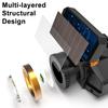 LED Kafa Lambası Güneş Enerjili/USB Şarjlı Hareket Sensörlü Su Geçirmez Şarj Edilebilir Fener Dış Mekan Kamp Yürüyüş Acil Durumlar İçin