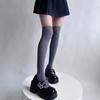 Damen Blickdichte Seiden Oberschenkelhohe Strümpfe Leggings Strumpfwaren Japanische Stile Anime JK Mädchen Bunte Überknie Lange Socken