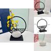 Chinese Style Screen And Plastic Flower Vase For Nordic Interior Decoration