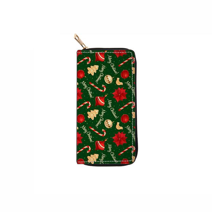 

New Christmas long zipper wallet clutch wallet wallet
