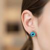 Wasserdichte Augen Halskette Titan Dämonenauge Ohrringe Blaue Augen Choker Kette Glücksschmuck