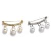 Temperament Pearl Brooch Trendy Musical Note Corsage Collar Pin Anti-exposure Buckle Pin Accessories for Women