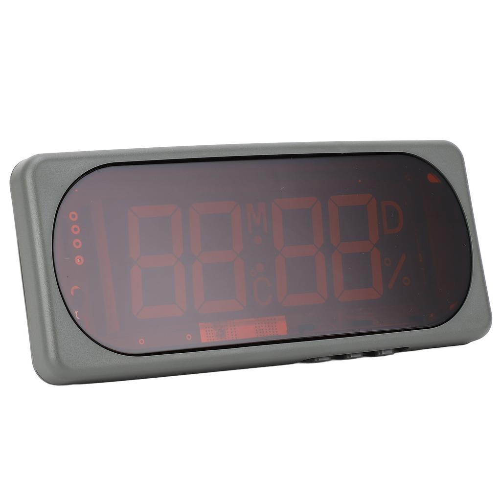 Electronic Clock Car Digital Temperature Humidity Year Month Day Time Display Hygrothermograph DC24V