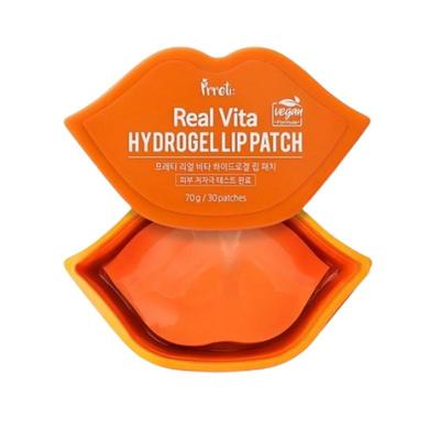 [PRRETI] Real Vita Hydrogel Lippenpatch – 30 Stück | Koreanische Vitamin-Lippenmaske für trockene und rissige Lippen | K-Beauty Gel-Patch Behandlung