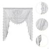Waterfall Window Valance , Home Decoration, Breathable Soft Swag Vintage Design for Bedroom