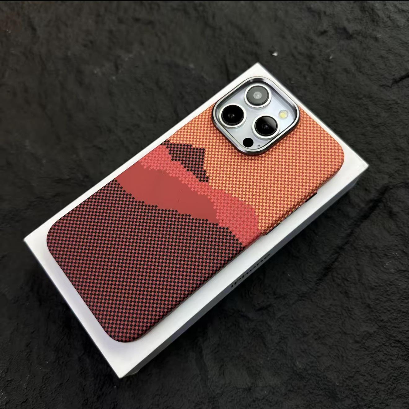 Kevlar Magnetic Case for iPhone 17 Pro Max - Full Coverage Protection iPhone 14