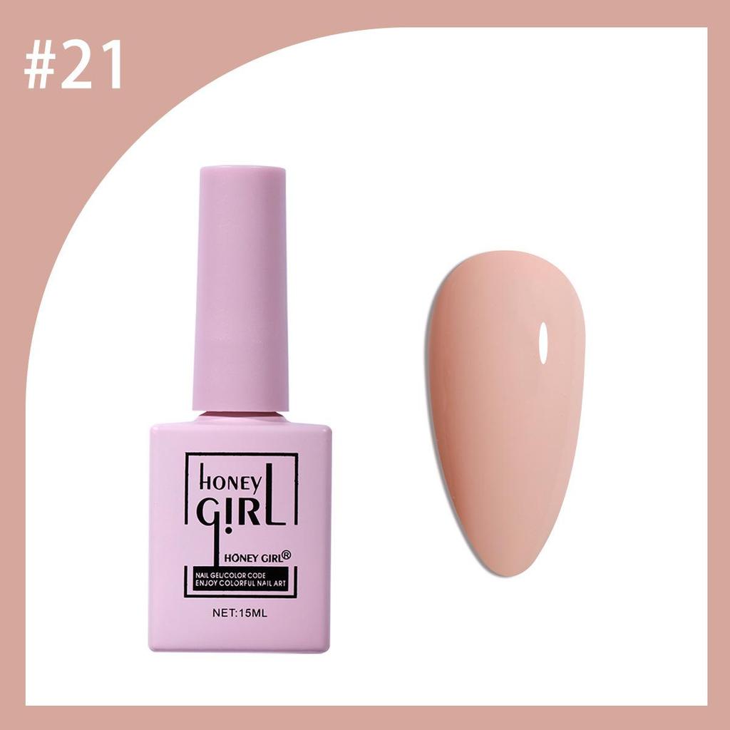 HONEYGIRL 36-Color Skin Tone Nail Polish Set - Blush, Nude, Pink Shades for Trendy Nails