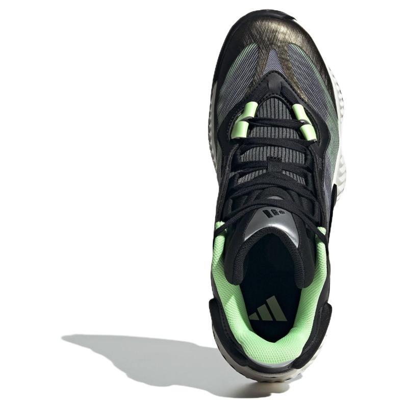 adidas Cushioning Wear-Resistant Low-Top Basketball Shoes Unisex Black Sneakers JH5838