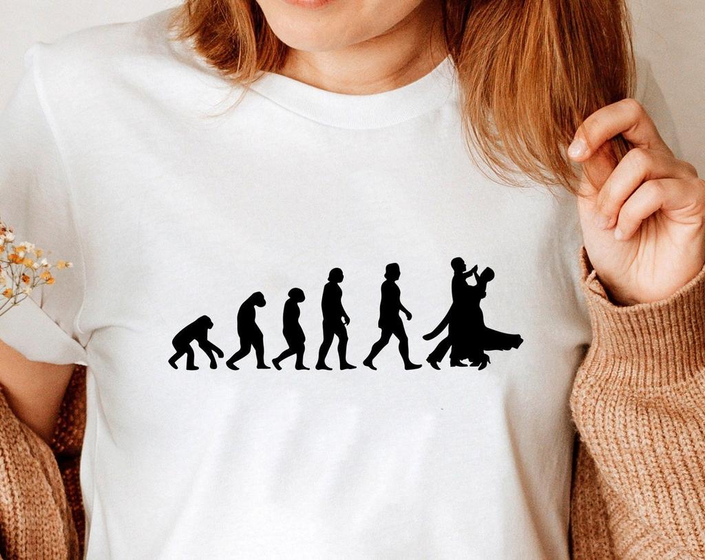 Evolution T-Shirt Dancing Girl T-Shirt, Singing Club Dancer Singer Shirt Birthday Gift For Her Family Presents Christmas Xmas Gift Tee Tops
