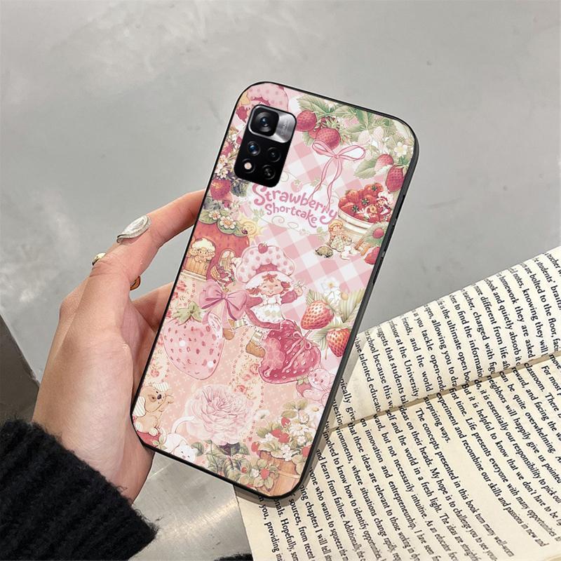 

Phone Case For Xiaomi Poco C71 15T 14T Pro Redmi note 15 14 14 13 Pro Redmi A5 15C 13C Strawberry Cat Cake Note 15 Pro Plus