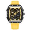 Barrel-Shaped Electronic Watch Waterproof Dual-Display Led Luminous Alarm Clock Men'S Student Electronic Watch