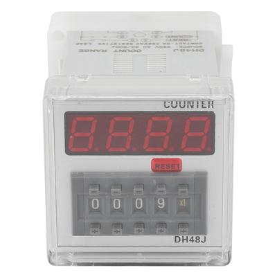 DH48J 220VAC Dijital Sayıcı Rölesi LED Ekran 1-999900 8-Pin