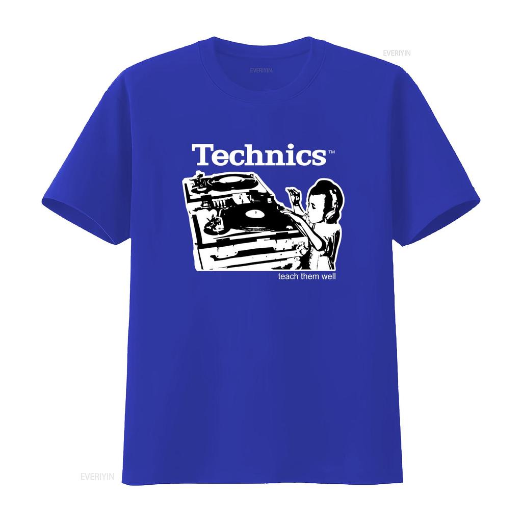 Technics Teach Them Well Boy As Dj Gray T Shirt S Chaser vintage Washed graphic designer clothes Breathable Unisex Soft
