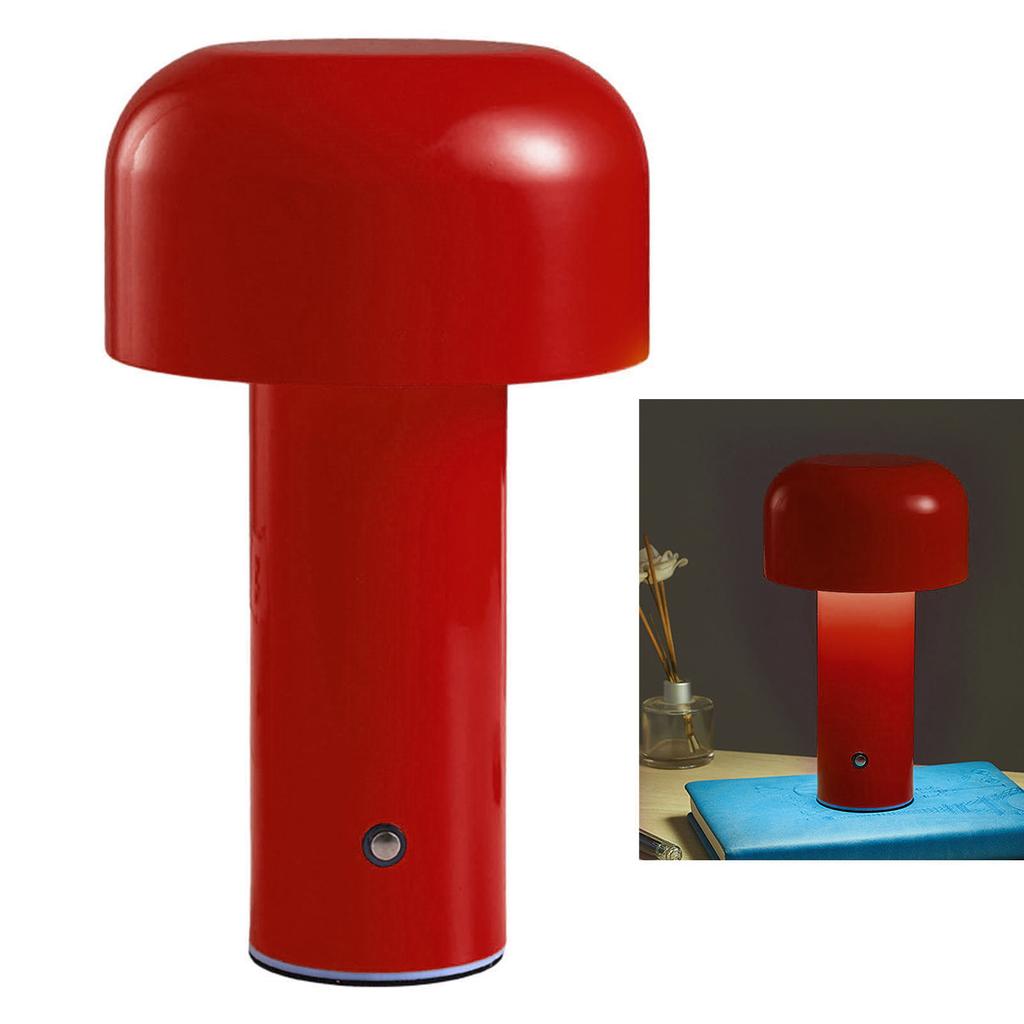 Mushroom Table Lamp Three Colors LED Light Beads Stepless Dimming Mushroom Lamp Night Light for Bedroom Bedside