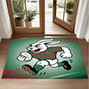 South Sydney Rabbitohs Design Crystal Velvet Rug Soft Decorative Mat for Bedroom Entrance