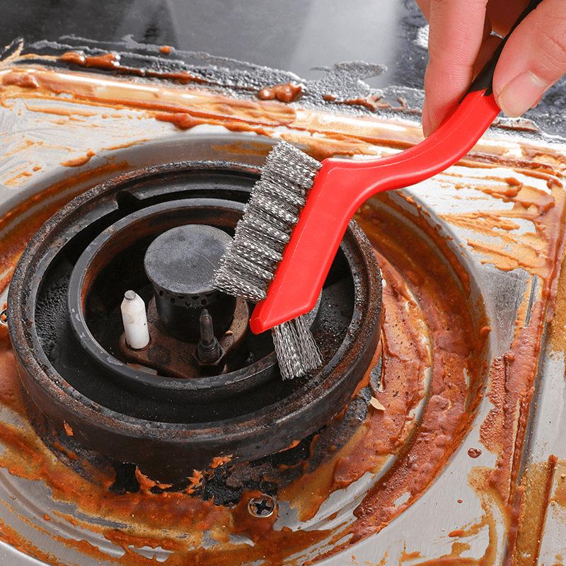 Three-Piece Kitchen Cleaning Set: Multi-functional Stove & Range Hood Brush