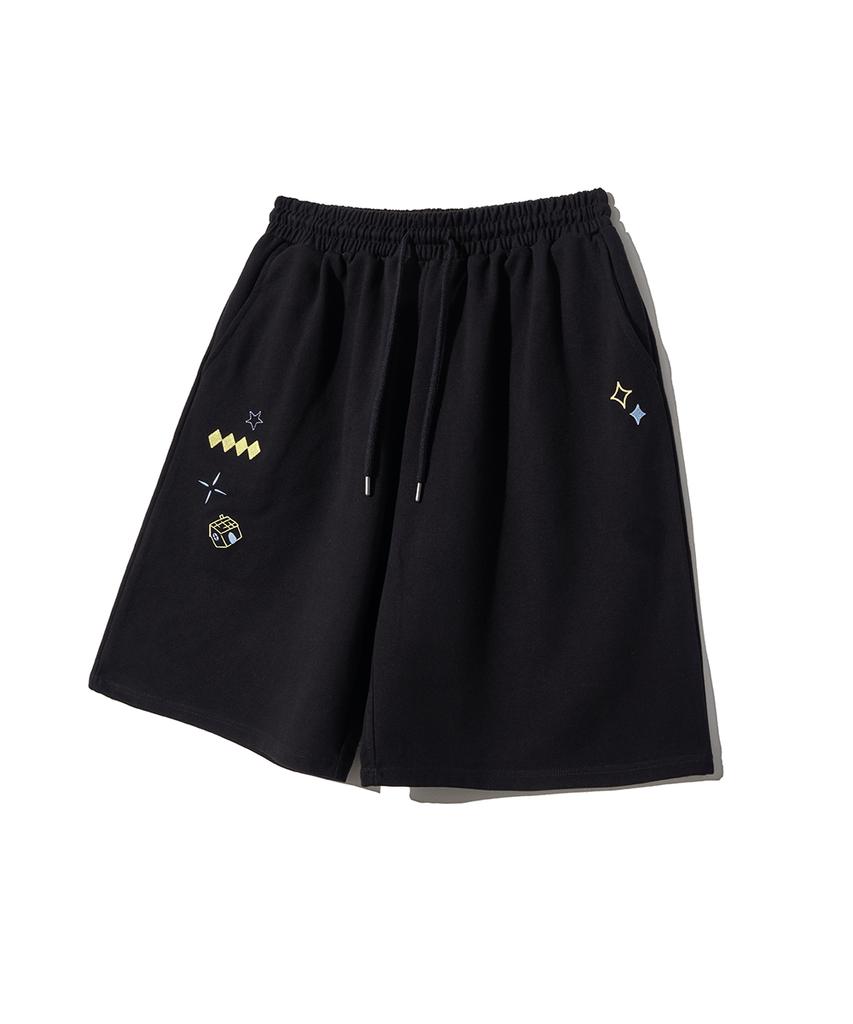 GAKKAI UNIONS Village Sweat Bermuda Pants Black
