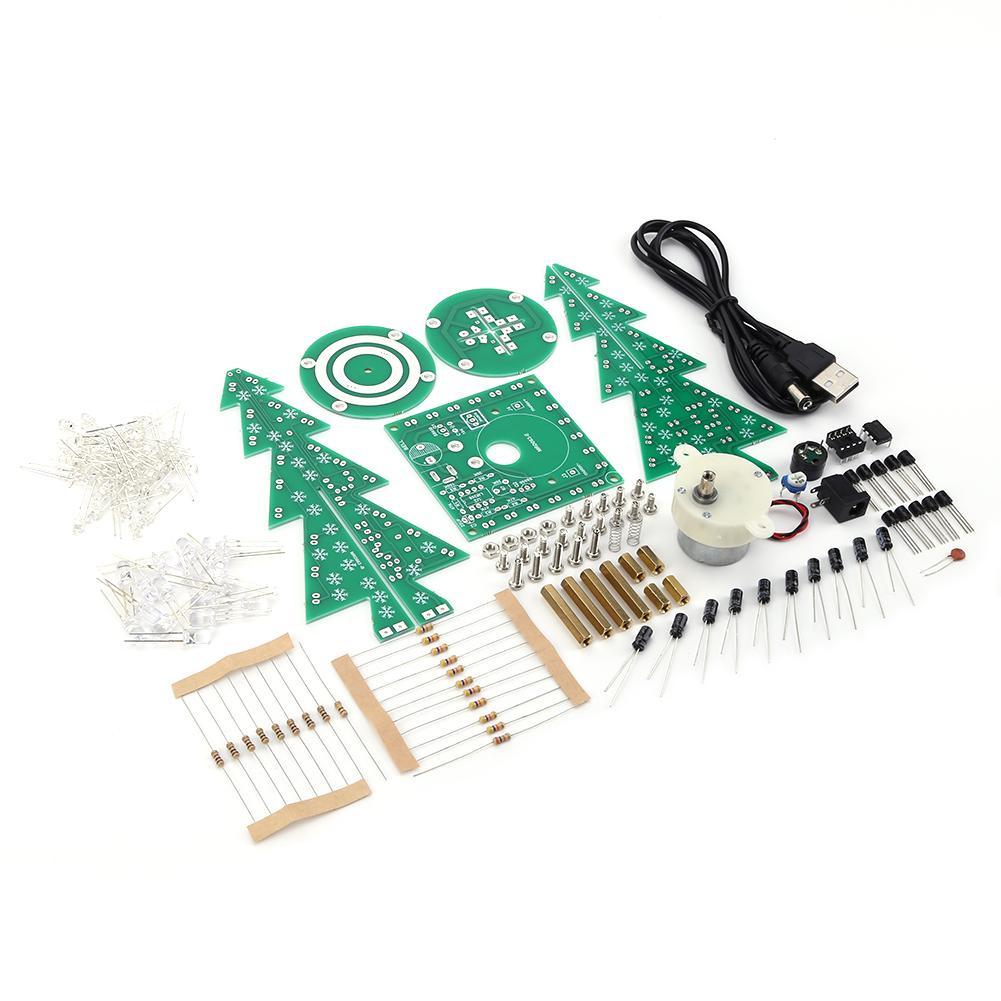 

Easy Installation Handmade Christmas Decor Kits Rotating Colorful DIY Kit Built-in Motor Flashing Light Christmas Tree for Party China Mainland