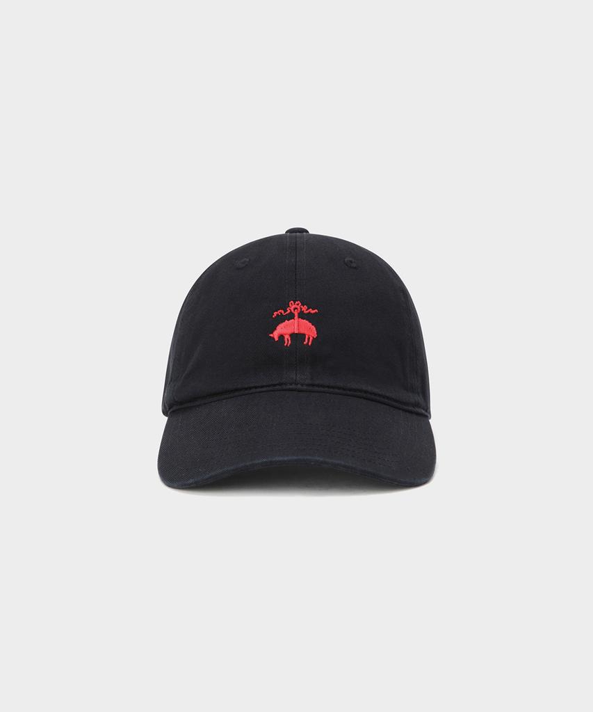 BROOKS BROTHERS [Unisex] Cotton Logo Baseball Cap (Black) (Bbacmm7318Uef)