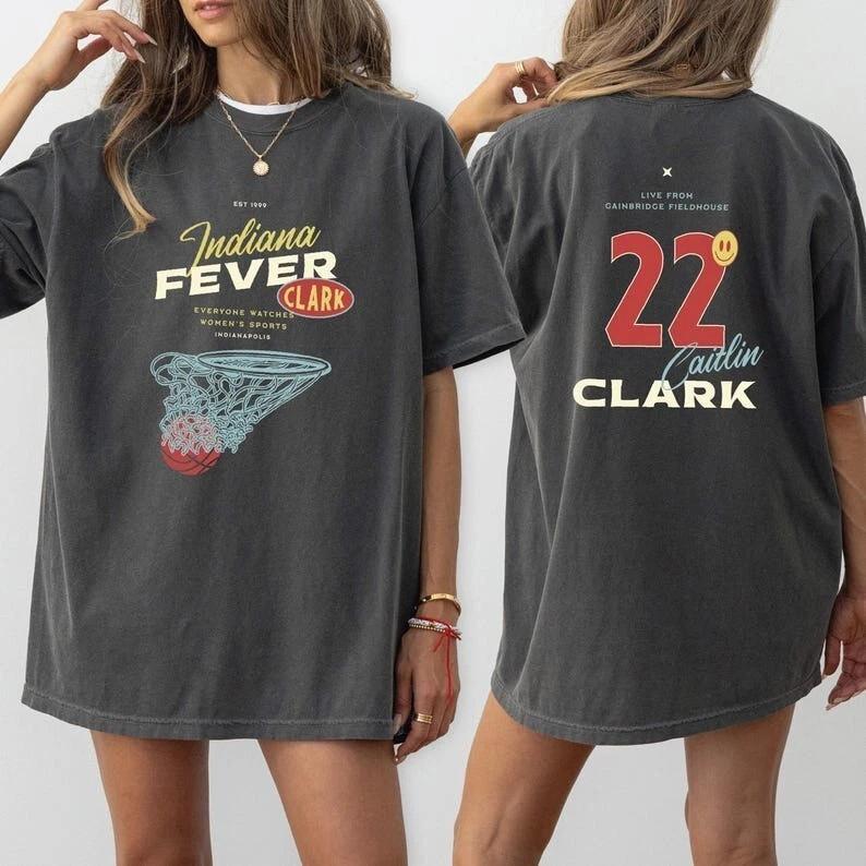 

Футболка Caitlin Clark Indiana Fever Hoops, Унисекс, Comfort Colors 4XL
