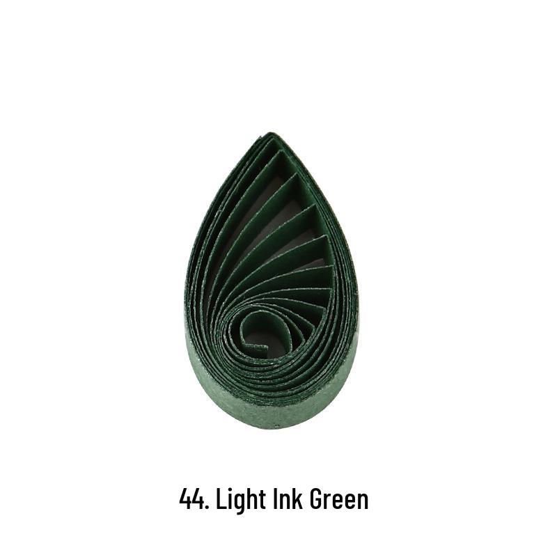 10mm Wide Monochromatic Quilling Strips - 120 Handcrafted Paper Strips, 53cm Long for Quilling Art