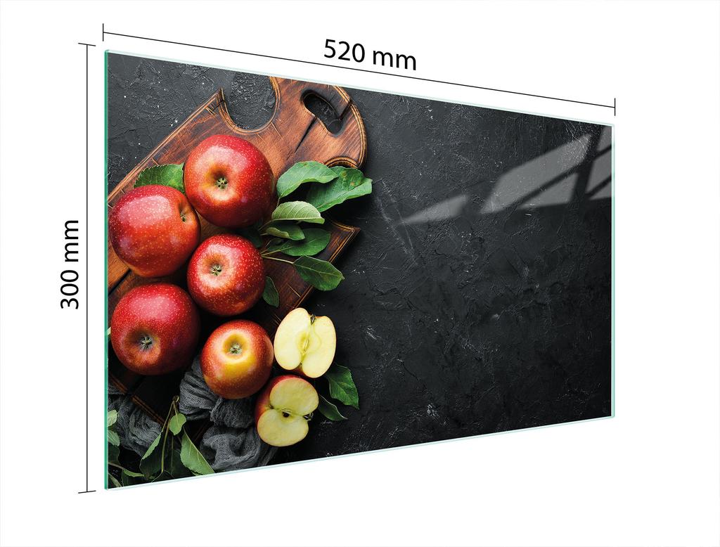 SZKLANA DESKA DO KROJENIA 52x30 JABŁKO