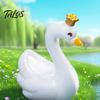 Car Console Ornament 24 Pcs Mini Swan Figurine Miniature Resin Animal Ornaments Potted Plant Decoration for Fairy Garden Moss Landscape DIY Terrarium