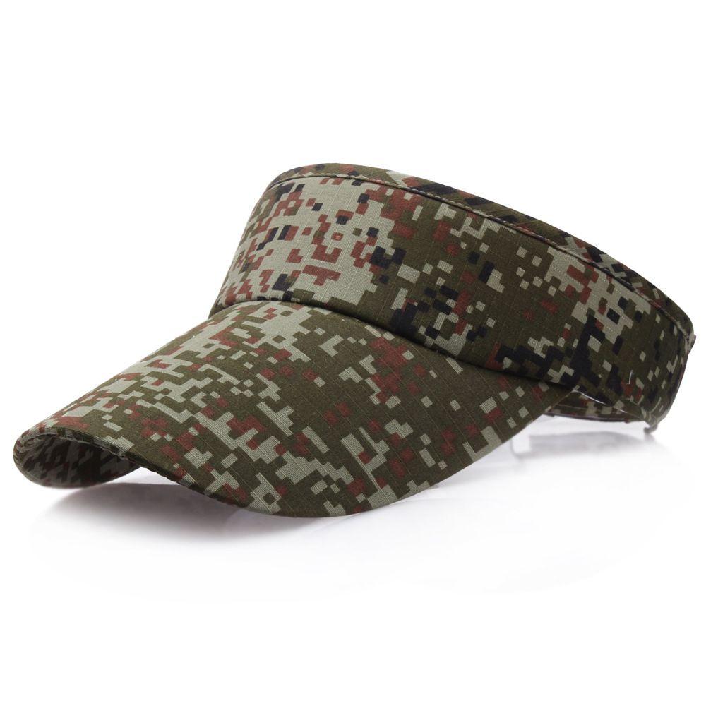 Unisex Kappe mit digitalem Camouflage-Muster und verstellbarer Passform für Sommer im Militärstil