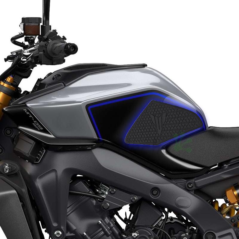 For YAMAHA mt 09 MT-09 MT09 2024 2025 Accesorios Tank Pad Non-slip Side Fuel Tank Pad Stickers Waterproof Rubber Sticker