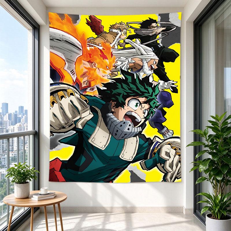 My Hero Academia Heroes Action Yellow Anime Poster Deku
