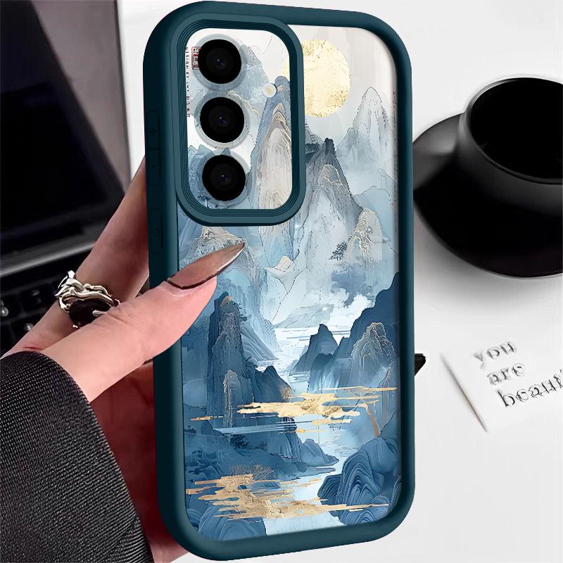 Mountain Landscape Pattern Case For Samsung Galaxy A57 A37 A17 A56 A16 A36 A55 A15 A14 A26 A54 A35 Soft TPU Silicone Phone Cover