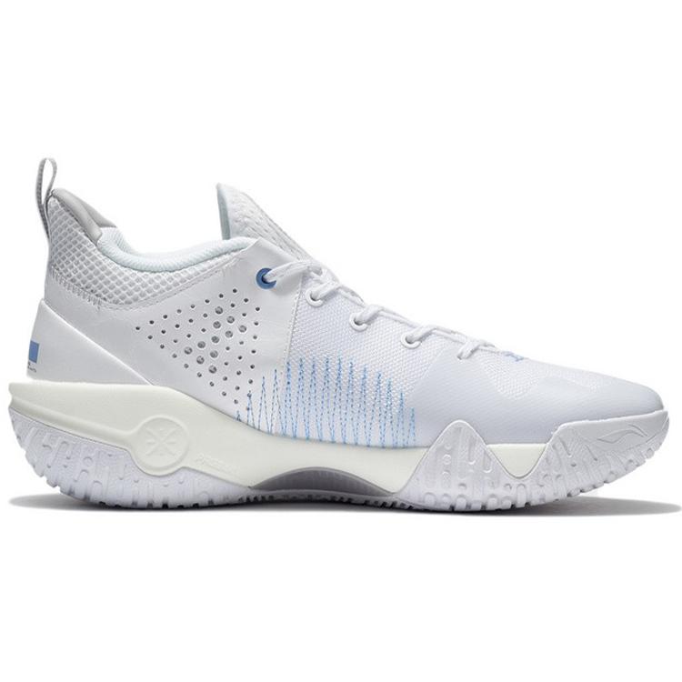 New LiNing Coldblood Anti Slip Wear Resistant Low Top Basketball Shoes White ABPS007-2