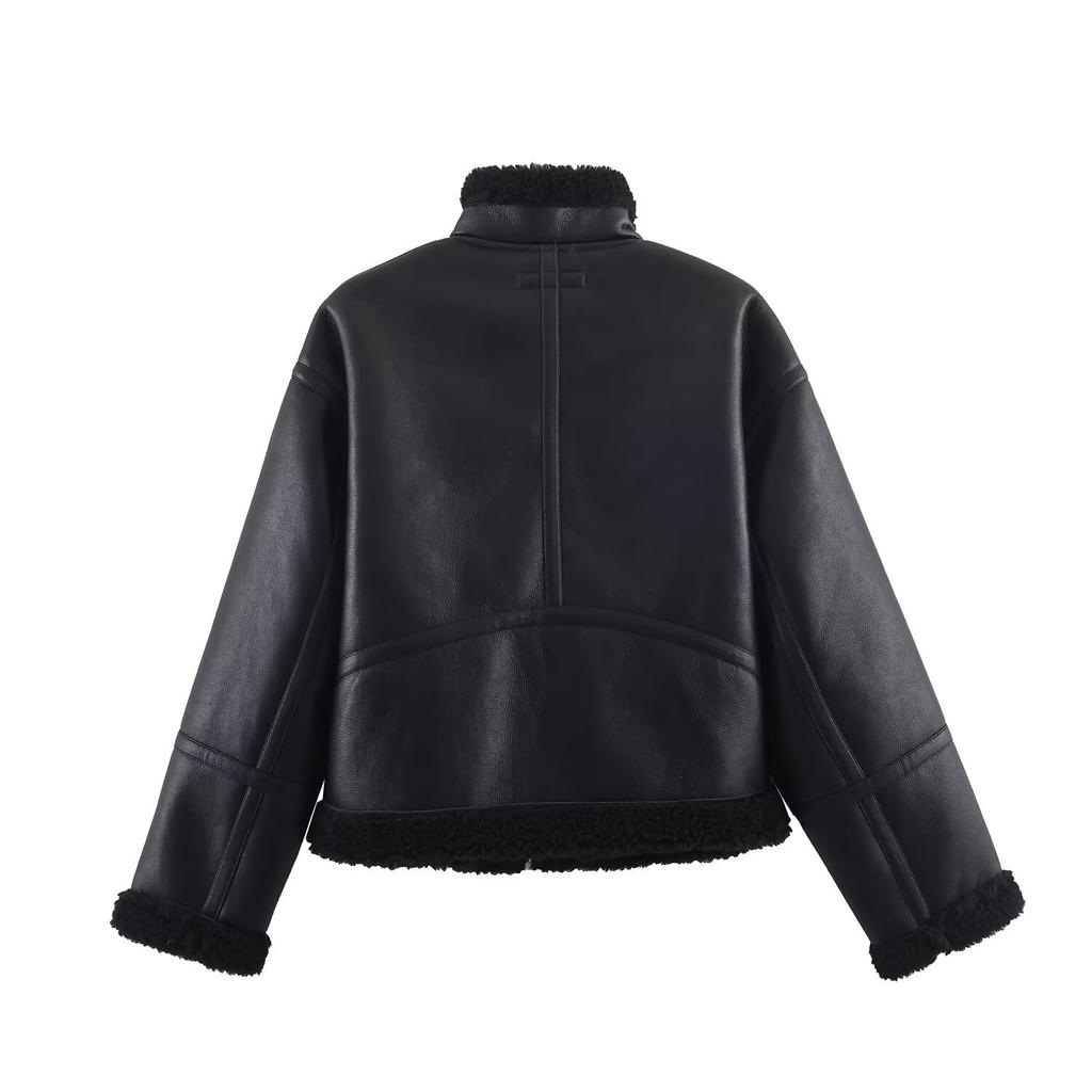 European and American Style, New Women's Clothing, Fashionable, Casual Double-sided Fleece Jacket 3046367