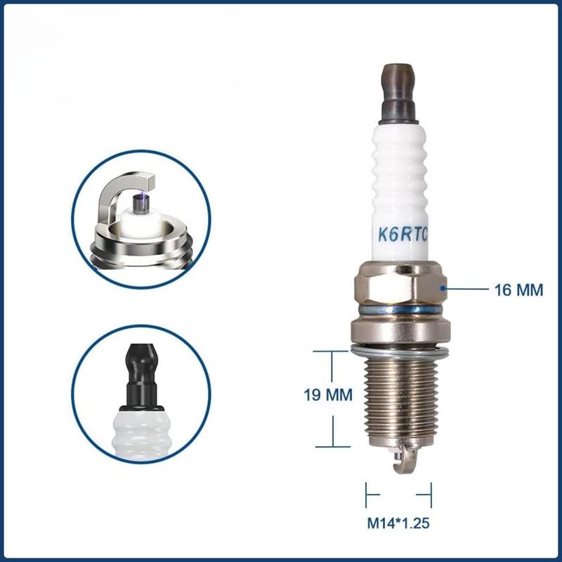 K6RTC Spark Plug Replace Compatible with Champion RC12YC BKR6ES Compatible with Kohler 12 132 02-S 12 132 06-S Briggs Stratton