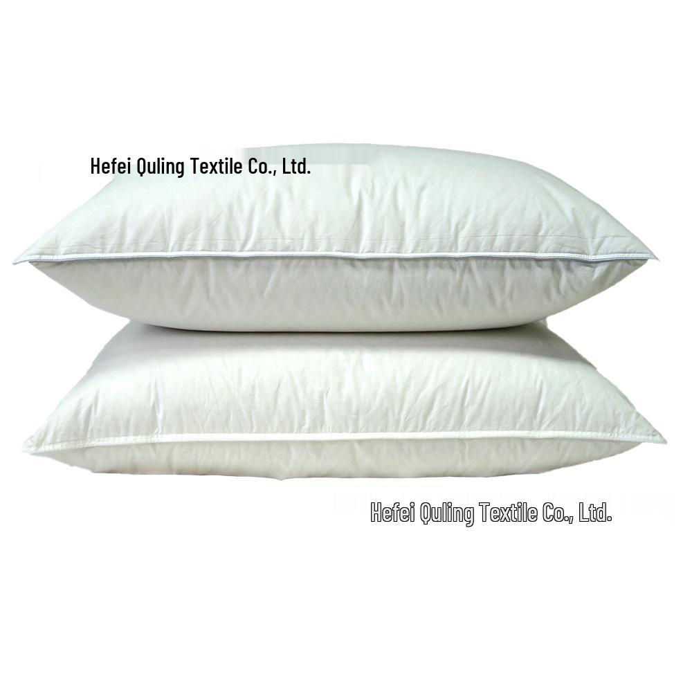 Luxury Antibacterial Goose & Duck Down Pillow: Double/Triple Layer for Five-Star Comfort