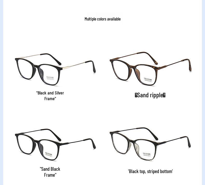 Ultralight Trendy Anti-Blue Light Eyeglass Frames for Men & Women - Prescription Ready