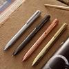 Metal Plated Rotating Ballpoint Pen, Business Advertising Gift, Oil Pen, Ballpoint Pen, Signature Pen, School Office Supplies